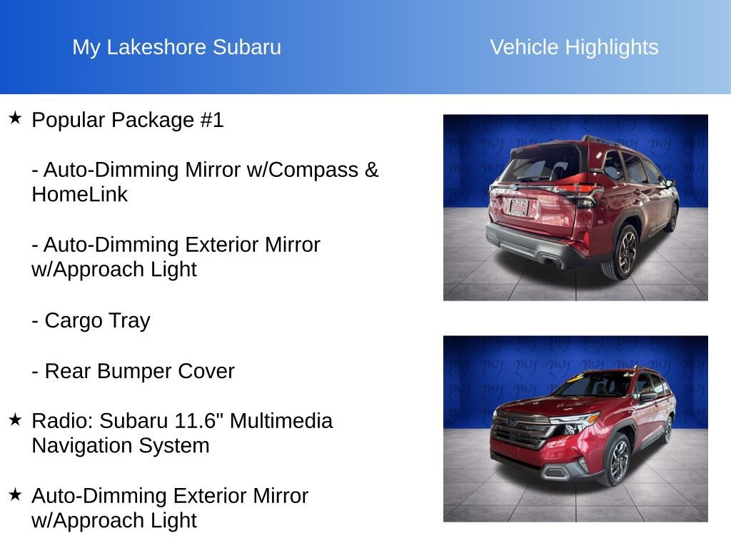 Used 2025 Subaru Forester Limited w/ Popular Package #1 image 12