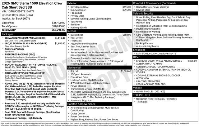 New 2026 GMC Sierra 1500 Elevation w/ Elevation Premium Package image 12