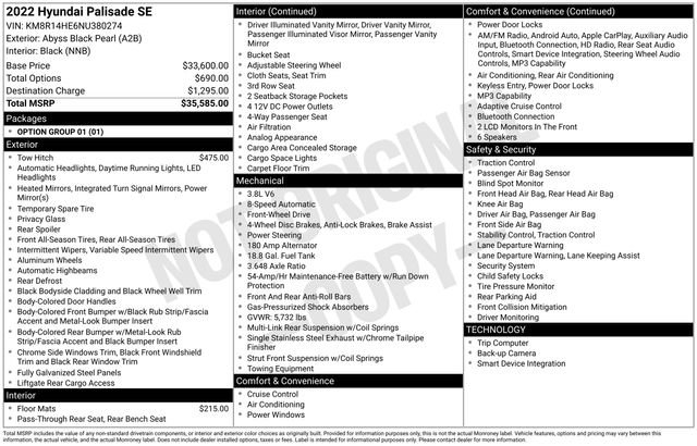 Used 2022 Hyundai Palisade SE image 30