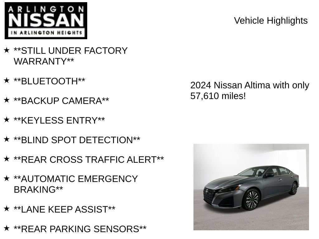 Certified 2024 Nissan Altima 2.5 SV image 7