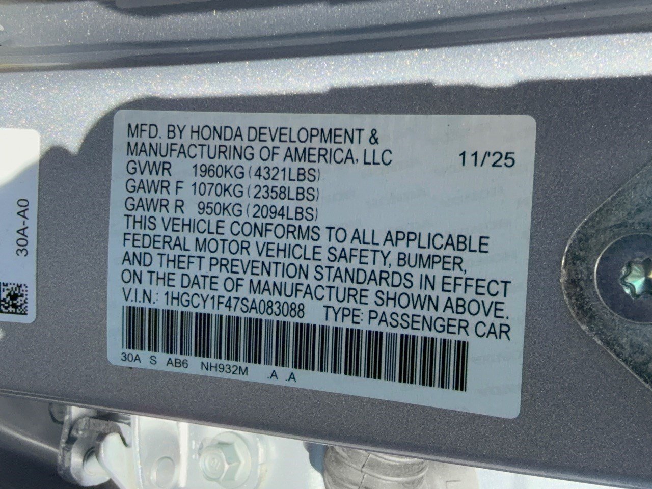 Certified 2025 Honda Accord SE image 31