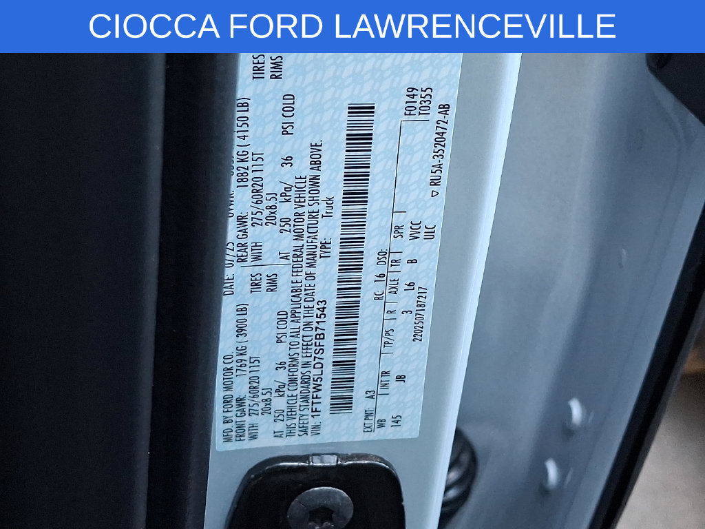 Certified 2025 Ford F150 Lariat w/ Equipment Group 501A Mid AWD/4WD image 32