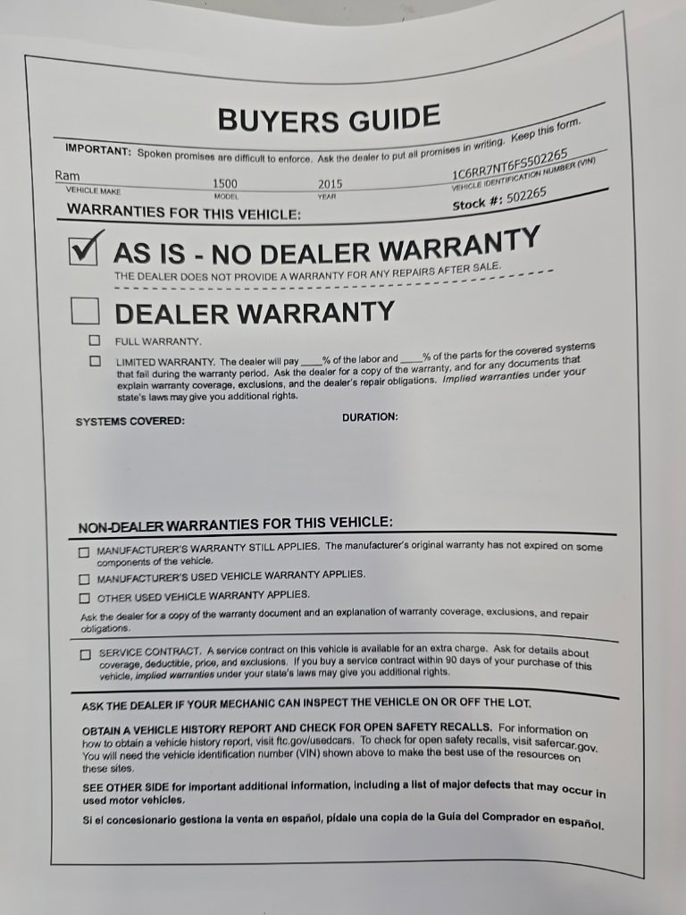 Used 2015 RAM 1500 Laramie w/ Convenience Group image 30