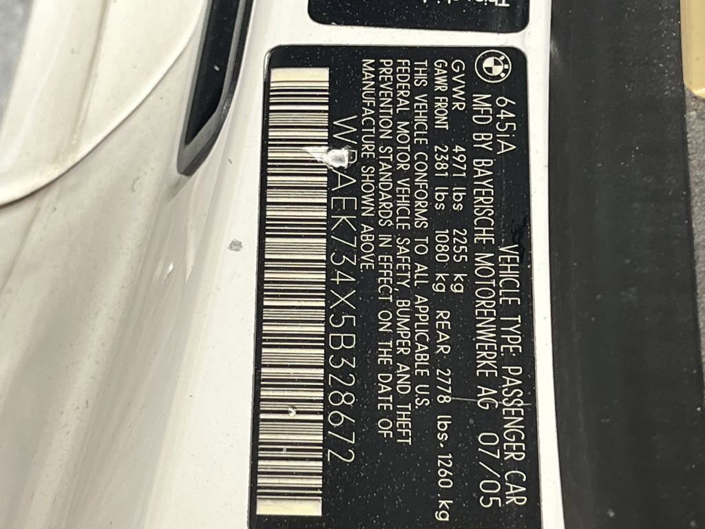 Used 2005 BMW 645Ci Convertible RWD image 8