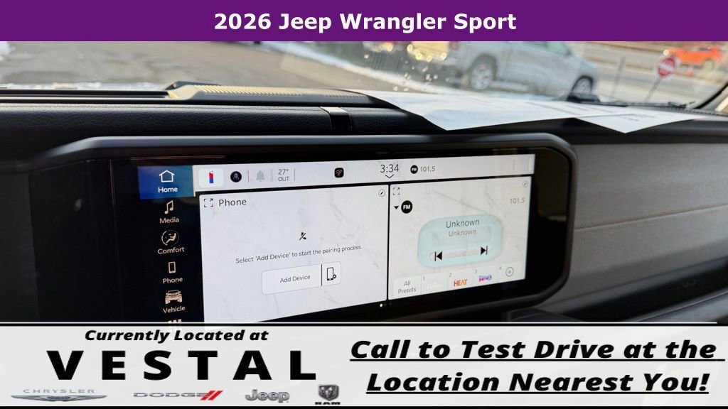 New 2026 Jeep Wrangler Sport image 24