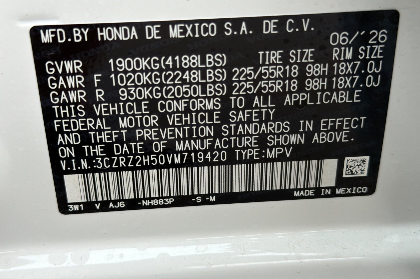 Used 2027 Honda HR-V Sport image 25