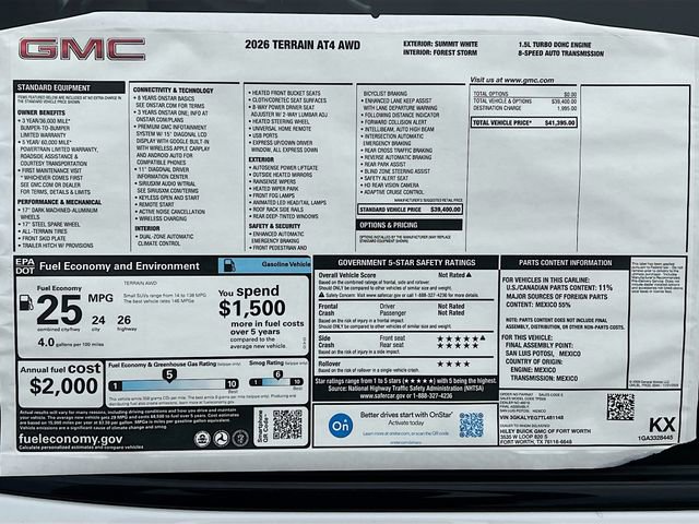 New 2026 GMC Terrain AT4 AWD/4WD image 21