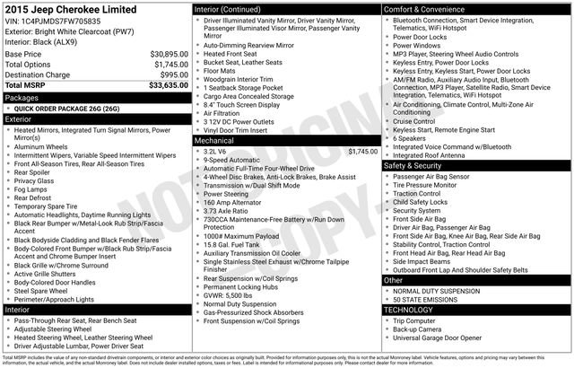 Used 2015 Jeep Cherokee Limited image 7