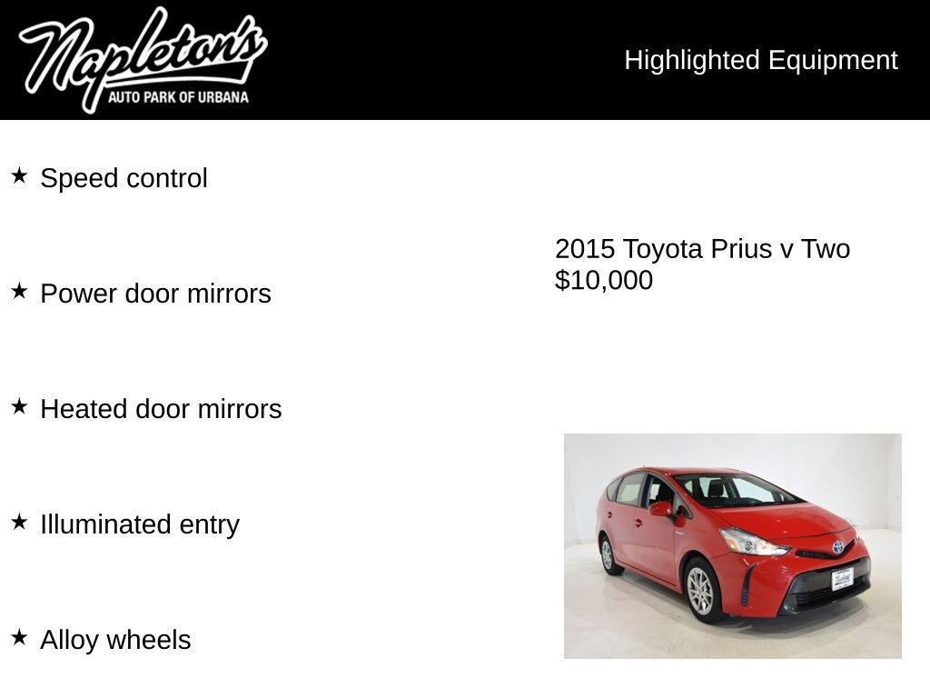 Used 2015 Toyota Prius V Two FWD image 16