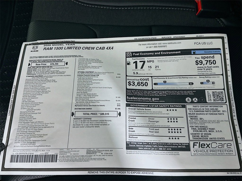 New 2026 RAM 1500 Limited image 21