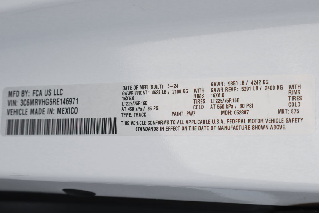 Used 2024 RAM ProMaster 3500 w/ Upfitter's Prep Package FWD image 48