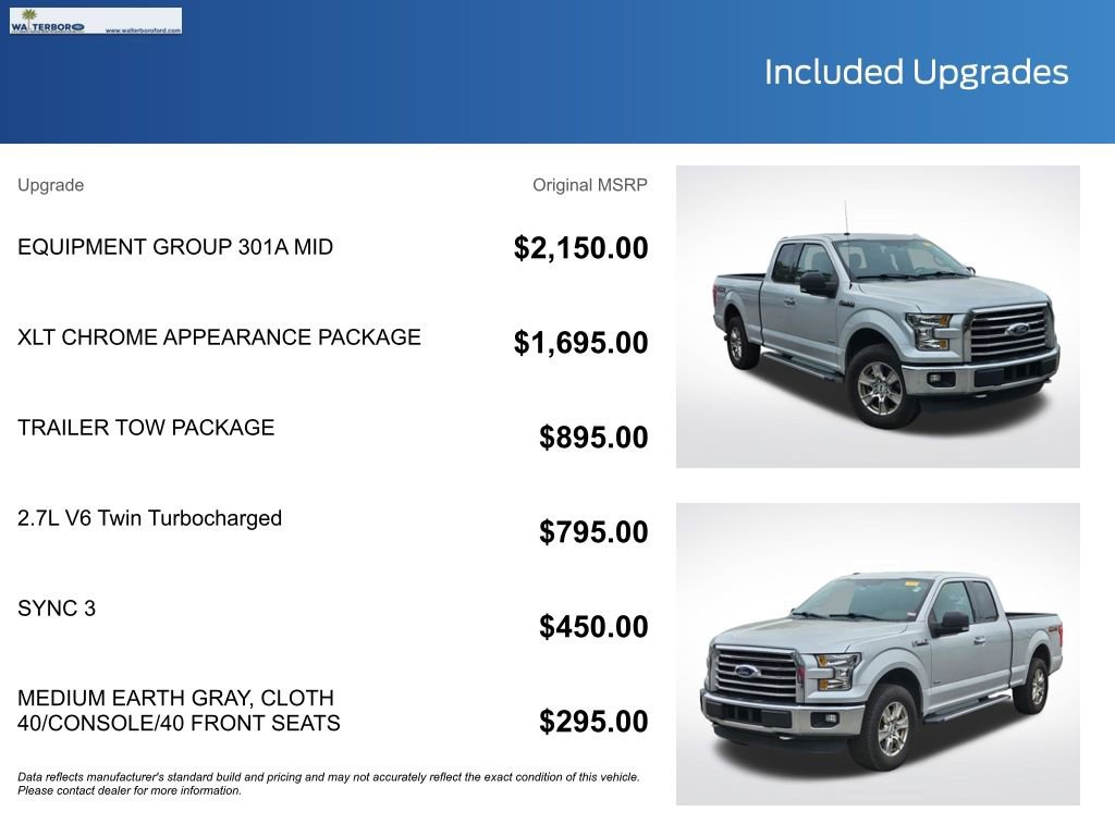 Used 2016 Ford F150 XLT w/ Equipment Group 301A Mid image 20