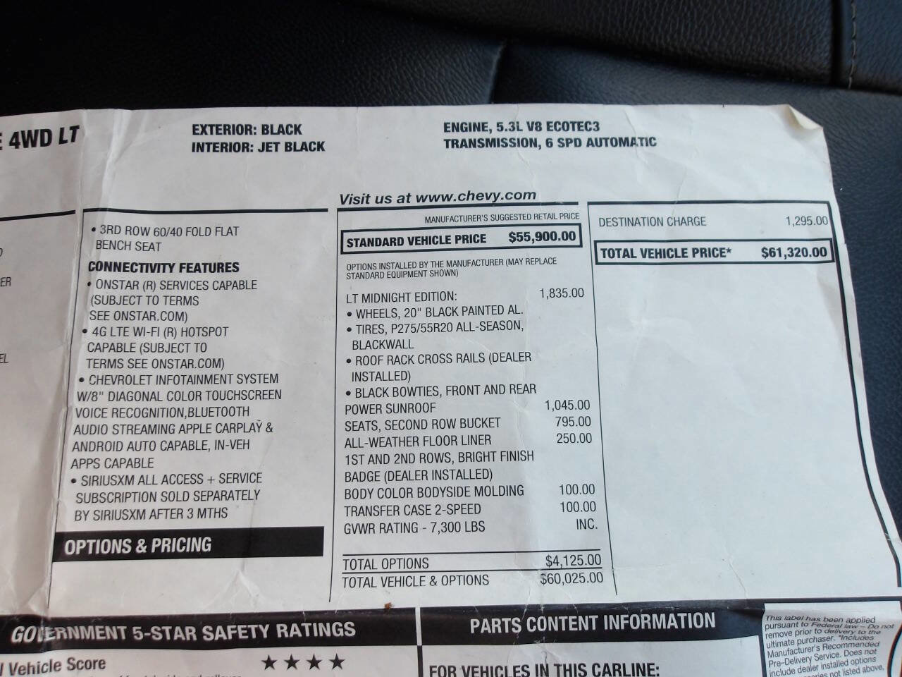 Used 2019 Chevrolet Tahoe LT w/ LT Midnight Edition image 38