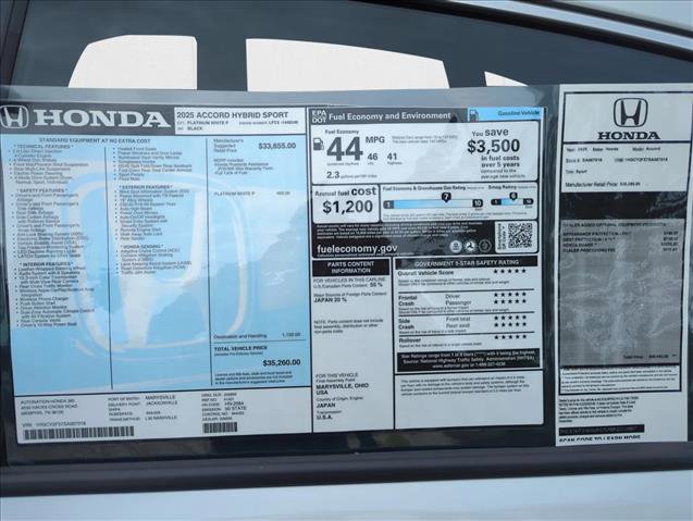 New 2025 Honda Accord Sport image 17