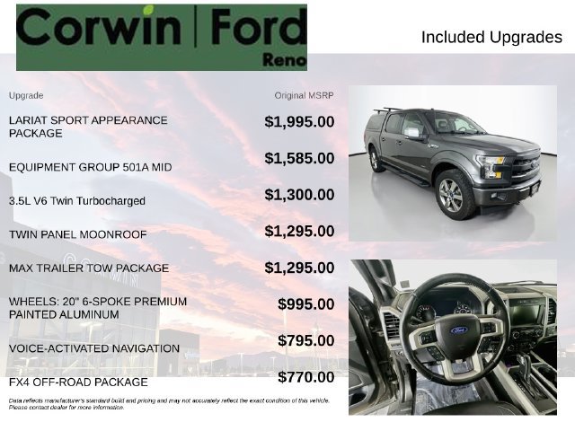 Certified 2017 Ford F150 Lariat AWD/4WD image 3