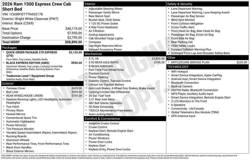 New 2026 RAM 1500 Express AWD/4WD image 25