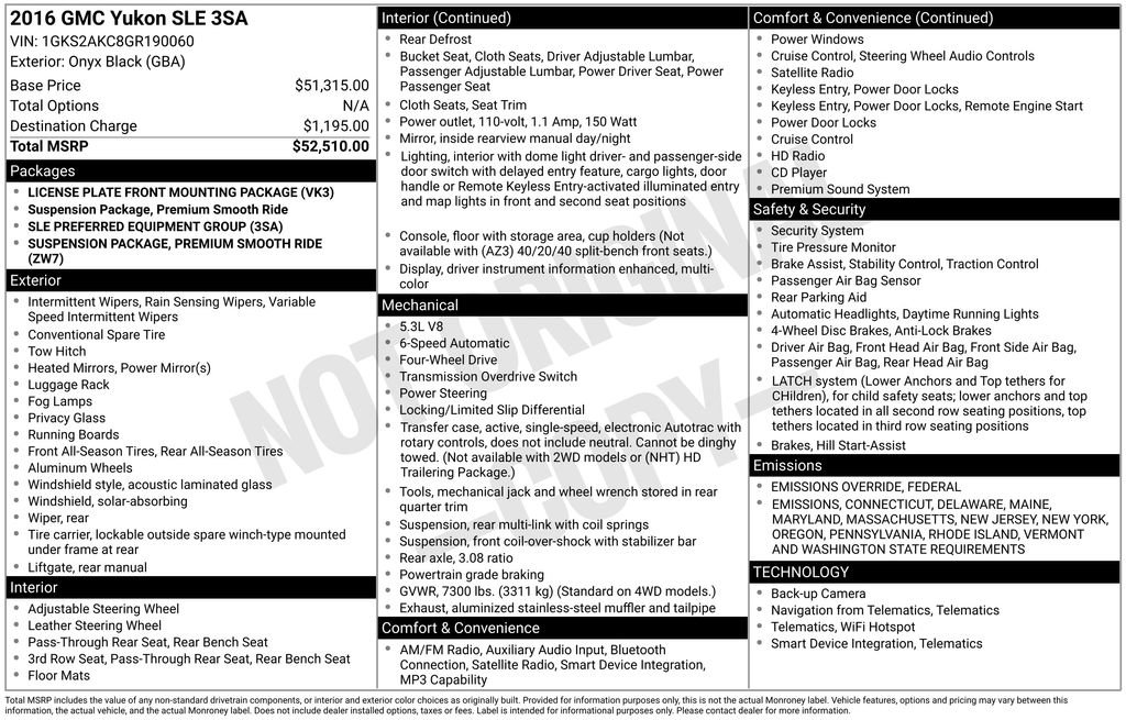 Used 2016 GMC Yukon SLE image 12