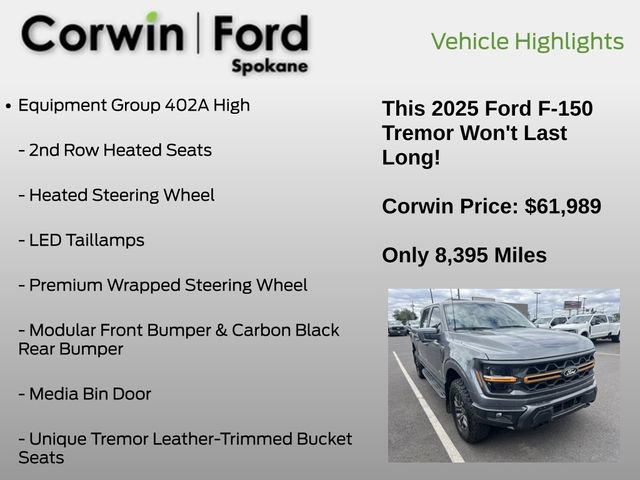 Used 2025 Ford F150 Tremor w/ Equipment Group 402A High AWD/4WD image 12