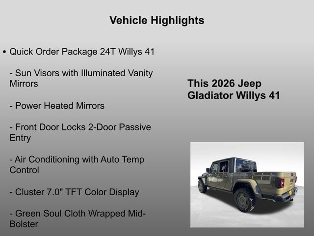 New 2026 Jeep Gladiator Willys image 10