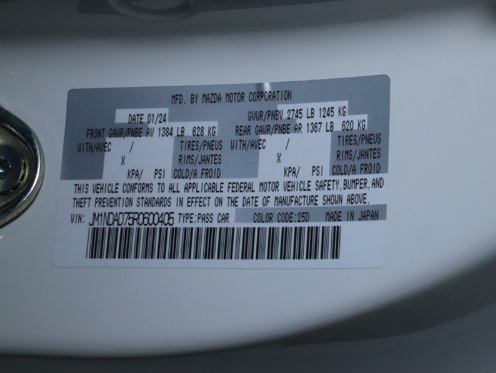 Certified 2024 MAZDA MX-5 Miata Grand Touring RWD image 20