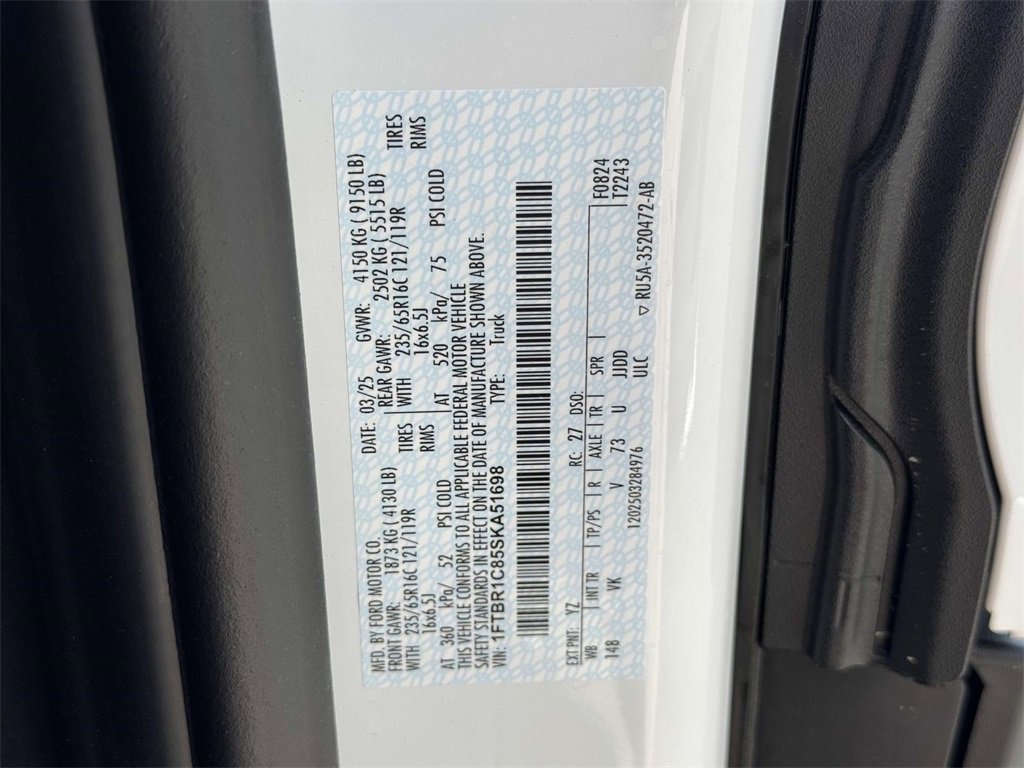 New 2025 Ford Transit 250 148 Medium Roof w/ Load Area Protection Package image 25