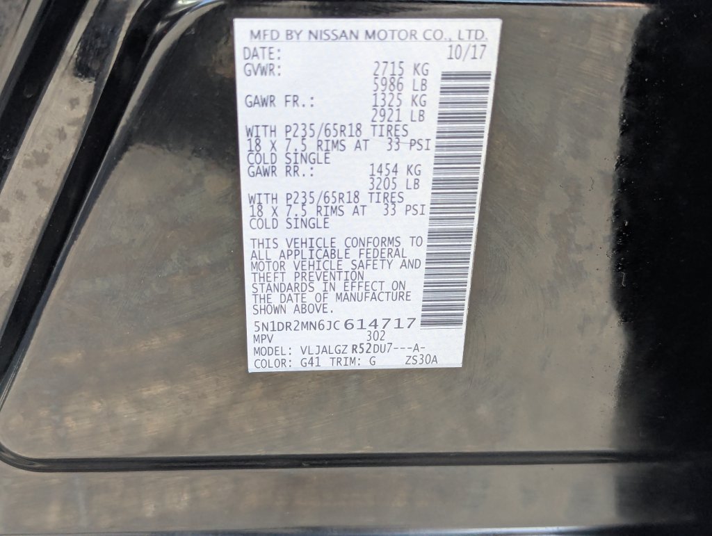 Used 2018 Nissan Pathfinder SL w/ Cargo Package FWD image 38