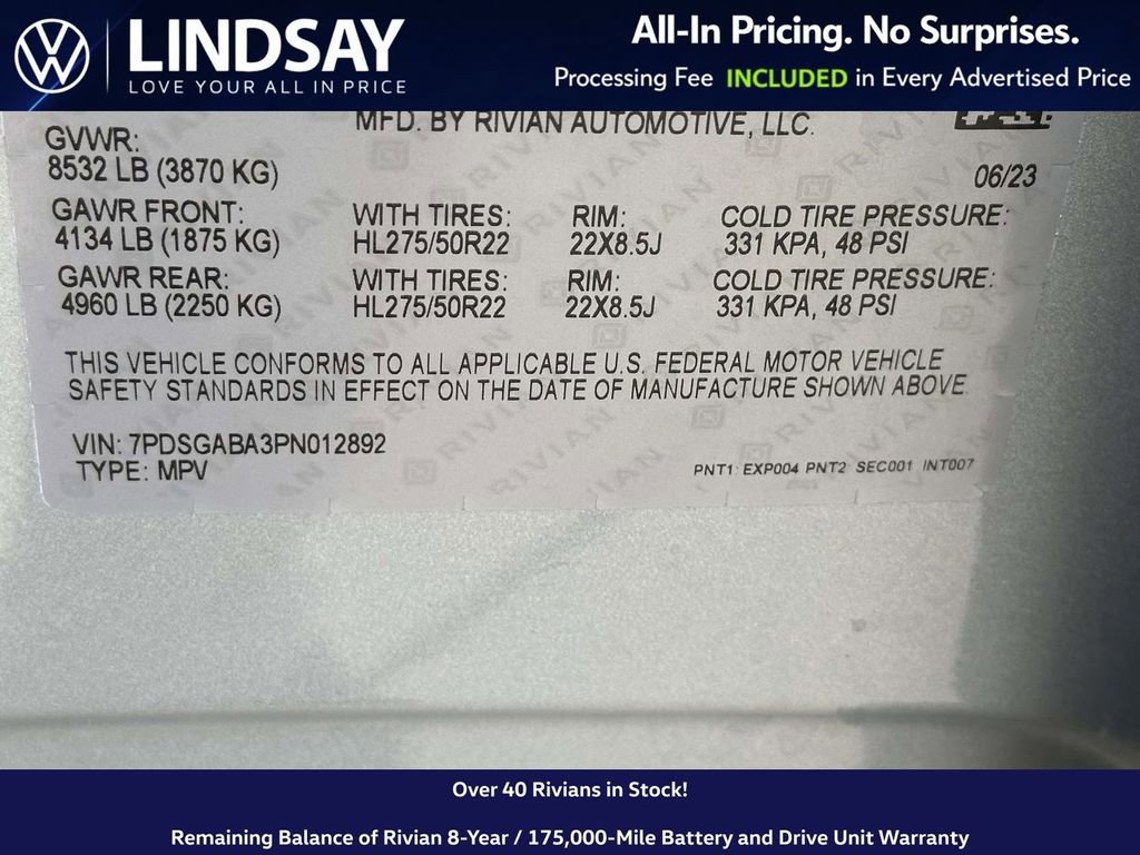 Used 2023 Rivian R1S Adventure image 28