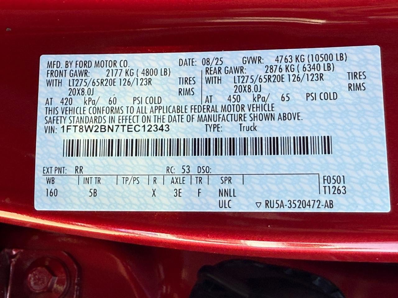 New 2026 Ford F250 Lariat image 26