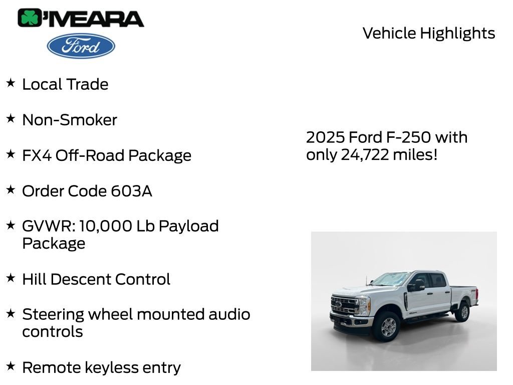 Used 2025 Ford F250 XLT w/ FX4 Off-Road Package AWD/4WD image 8