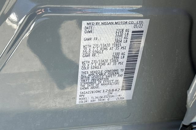 Used 2022 Nissan Murano SV w/ SV Midnight Edition Package FWD image 24