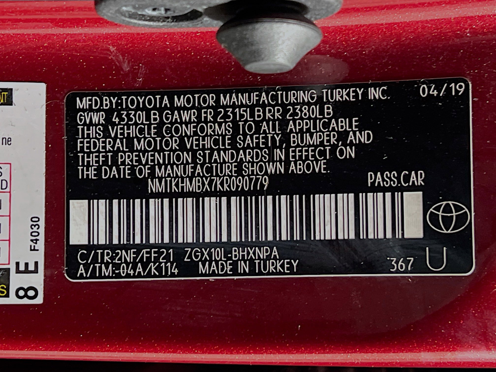 Used 2019 Toyota C-HR XLE FWD image 26