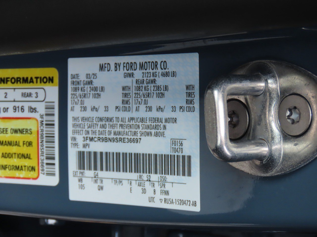 Certified 2025 Ford Bronco Sport Big Bend AWD/4WD image 32