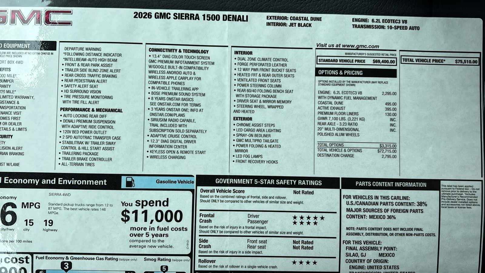 New 2026 GMC Sierra 1500 Denali AWD/4WD image 37