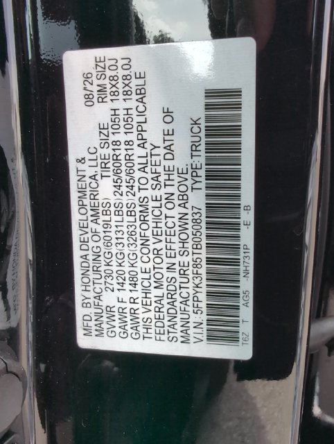 New 2026 Honda Ridgeline Black Edition image 16