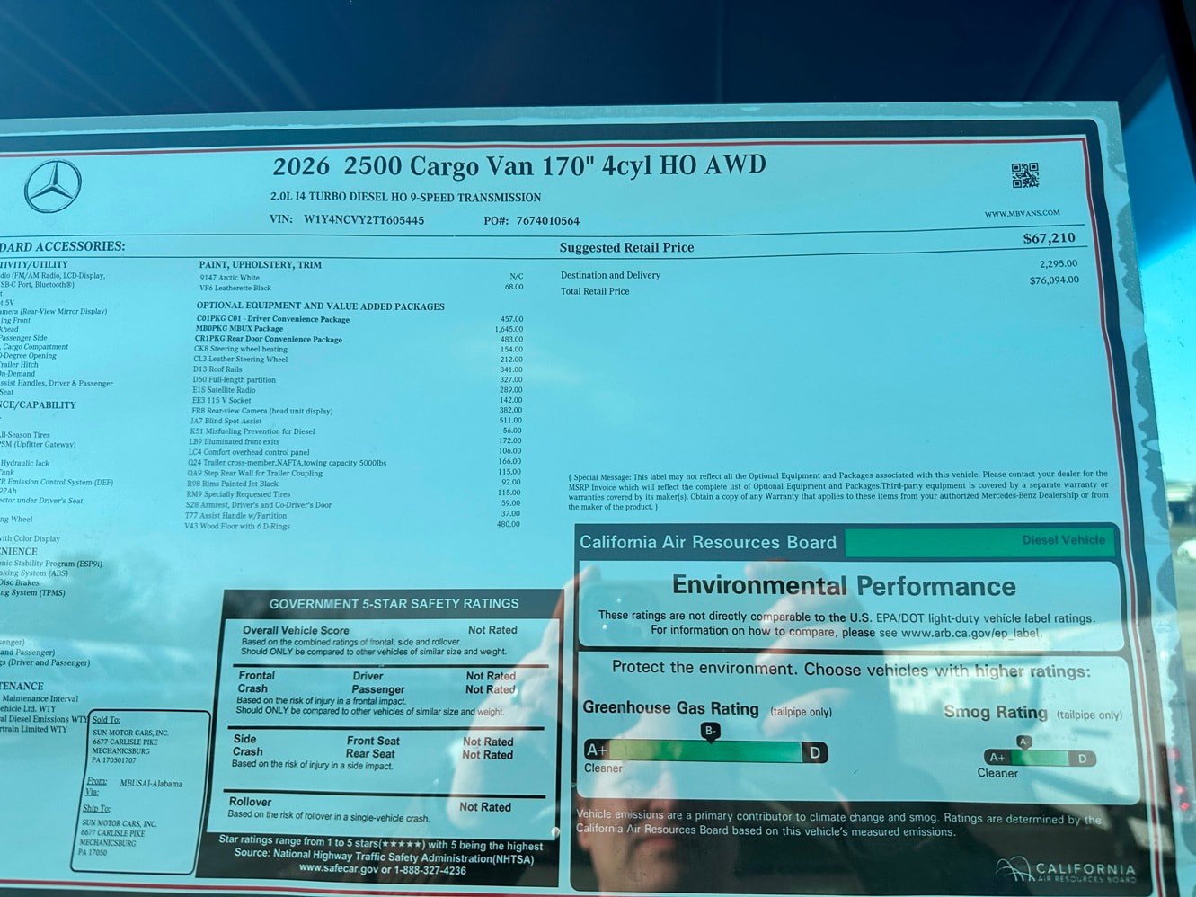 New 2026 Mercedes-Benz Sprinter 2500 image 25