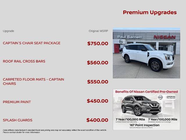 Certified 2025 Nissan Armada SL w/ Captain's Chari Seat Package AWD/4WD image 9