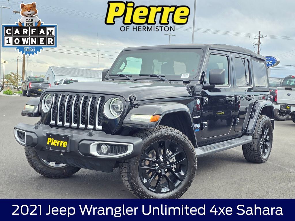 Used 2021 Jeep Wrangler Unlimited Sahara w/ Cold Weather Group AWD/4WD image 1