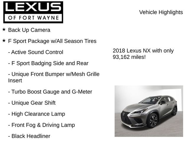 Used 2018 Lexus NX 300 F Sport image 7