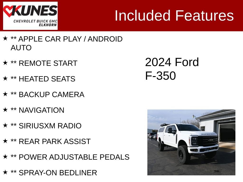 Used 2024 Ford F350 XLT w/ Black Appearance Package AWD/4WD image 2