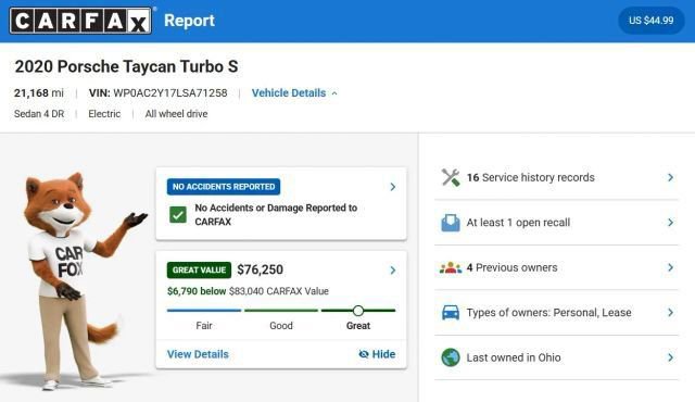 Used 2020 Porsche Taycan Turbo S image 7