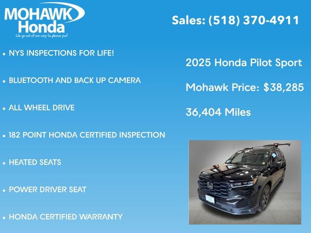 Certified 2025 Honda Pilot Sport image 7