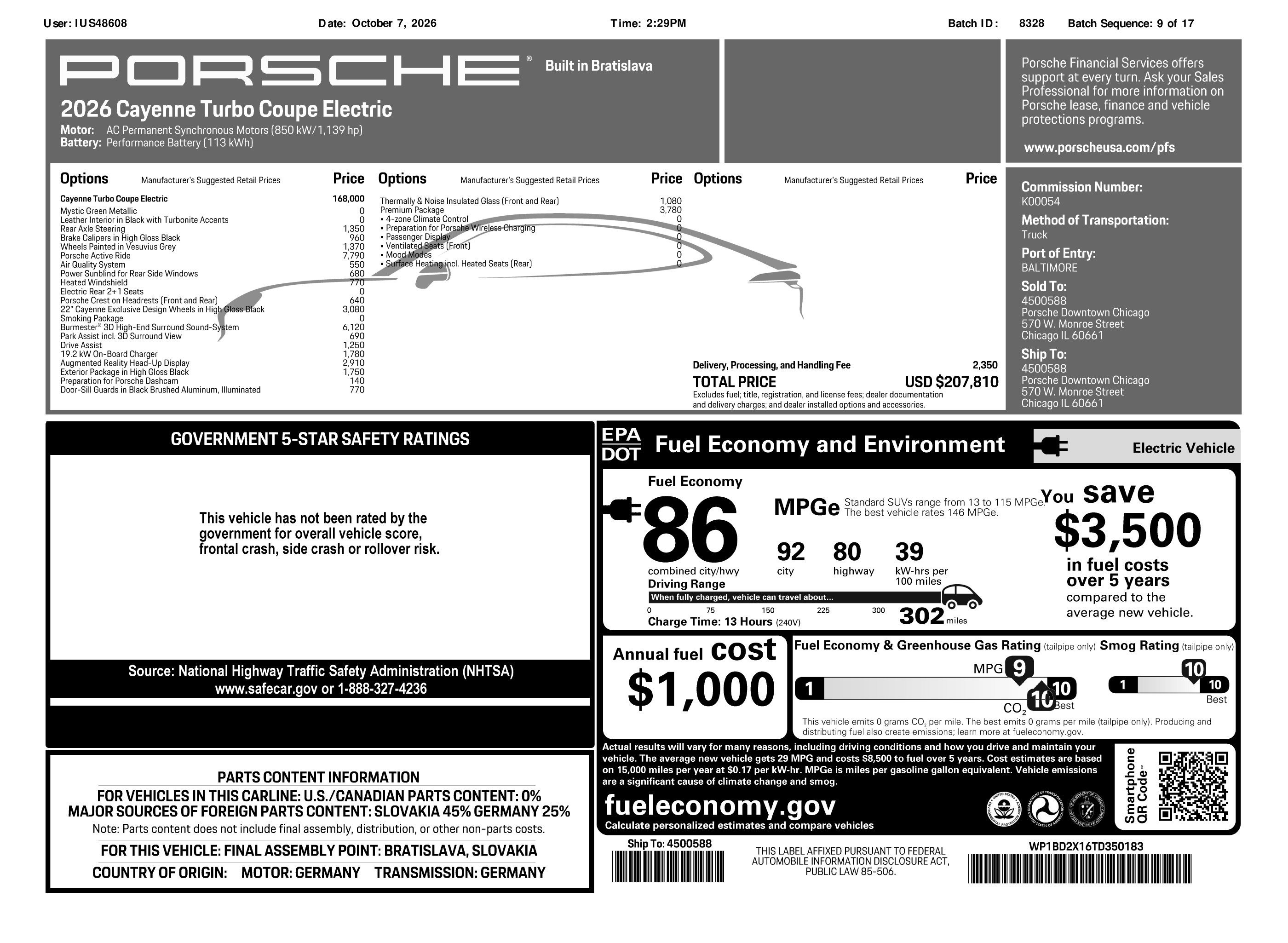 New 2026 Porsche Cayenne Turbo AWD/4WD image 32