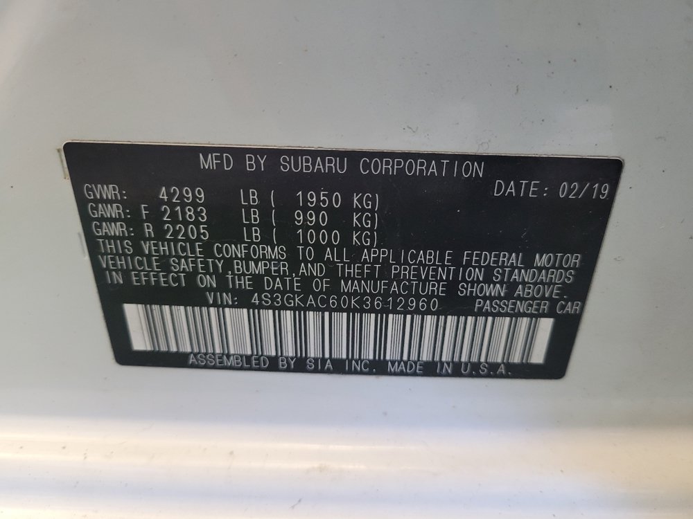 Used 2019 Subaru Impreza 2.0i Premium AWD/4WD image 33