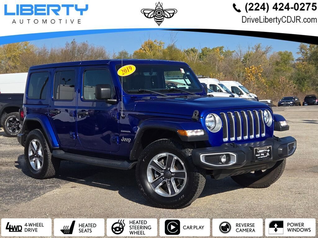 Used 2019 Jeep Wrangler Unlimited Sahara w/ Uconnect 4C Nav & Sound Group