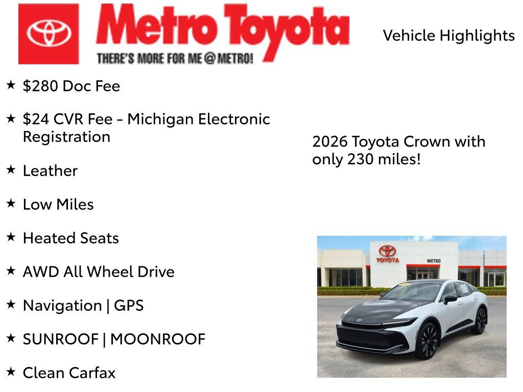 Used 2026 Toyota Crown Platinum AWD/4WD image 8