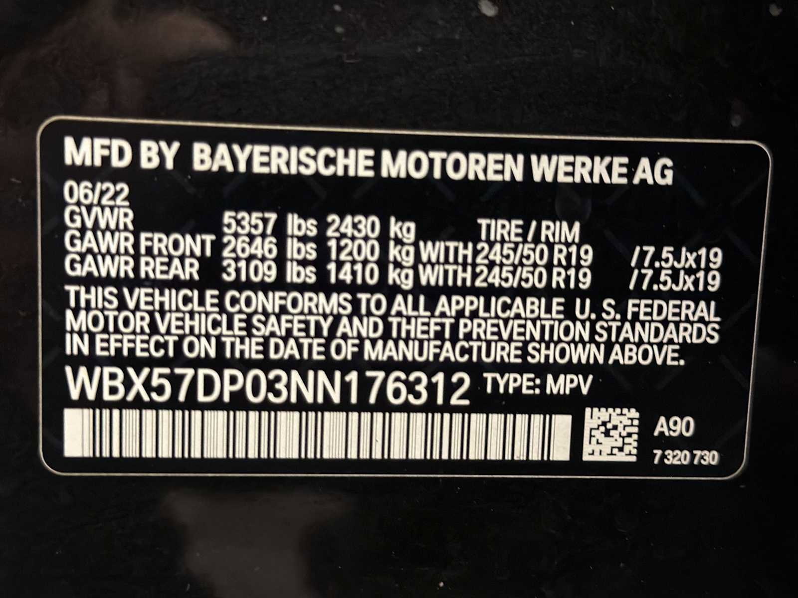 Certified 2022 BMW X3 xDrive30i w/ Convenience Package w/ZPA image 22