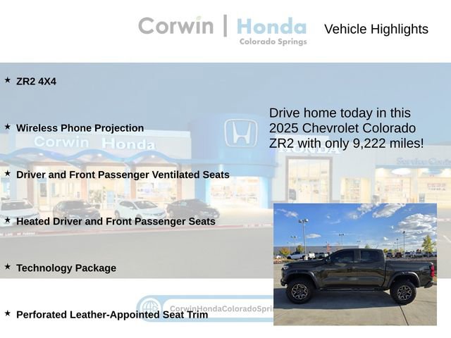 Used 2025 Chevrolet Colorado ZR2 w/ Technology Package image 6