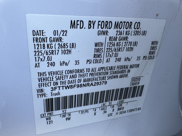 Used 2022 Ford Maverick XL w/ Equipment Group 100A Standard AWD/4WD image 19