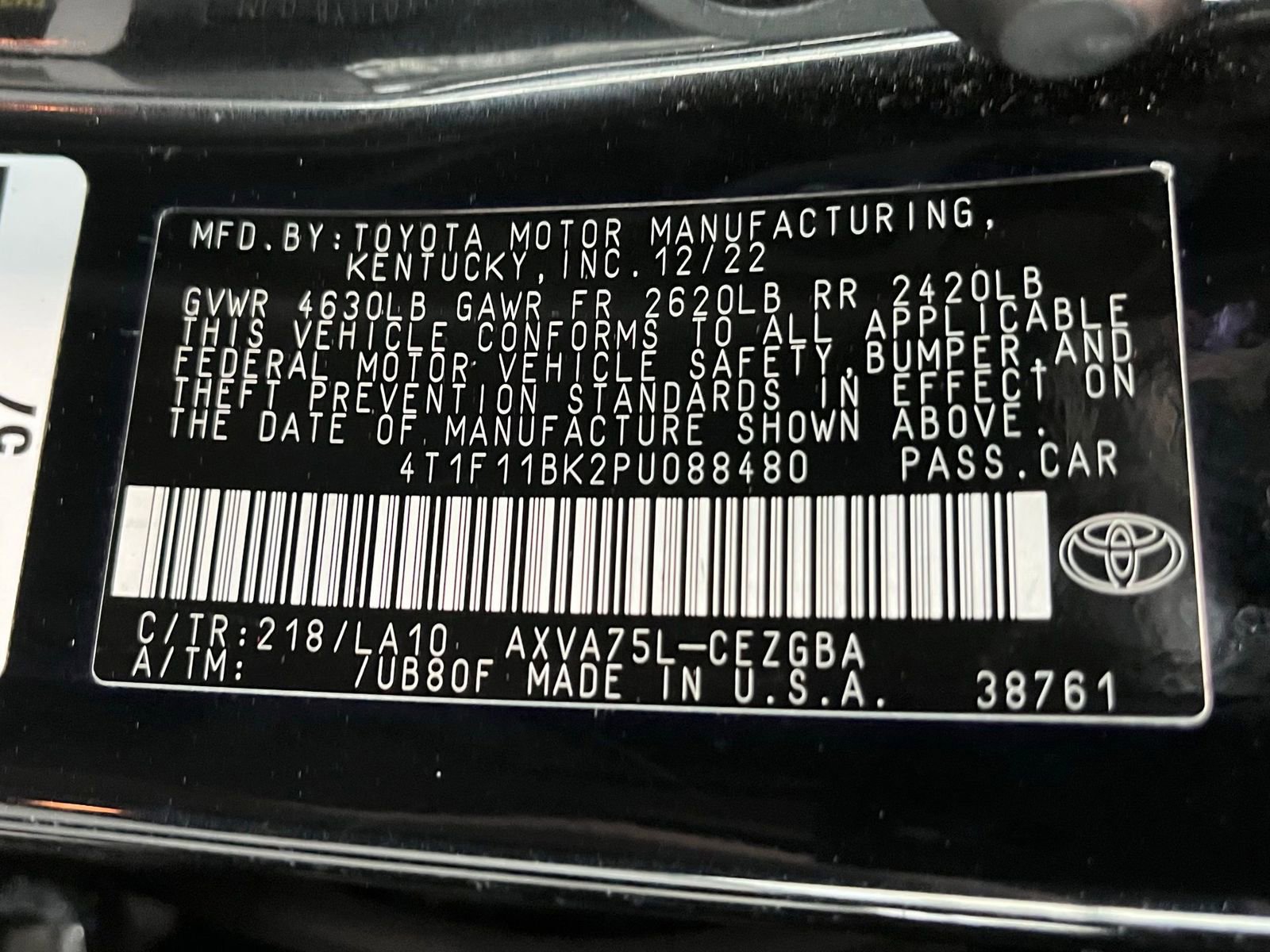 Used 2023 Toyota Camry XLE AWD/4WD image 19