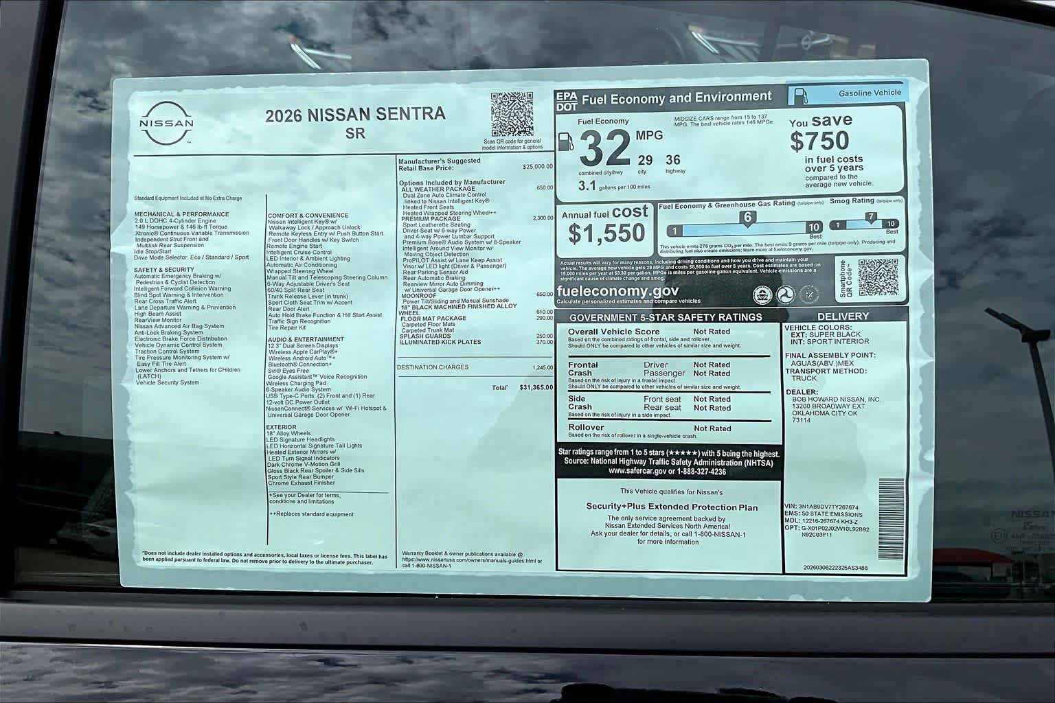 New 2026 Nissan Sentra SR FWD image 19